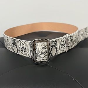 Fake snakeskin belt